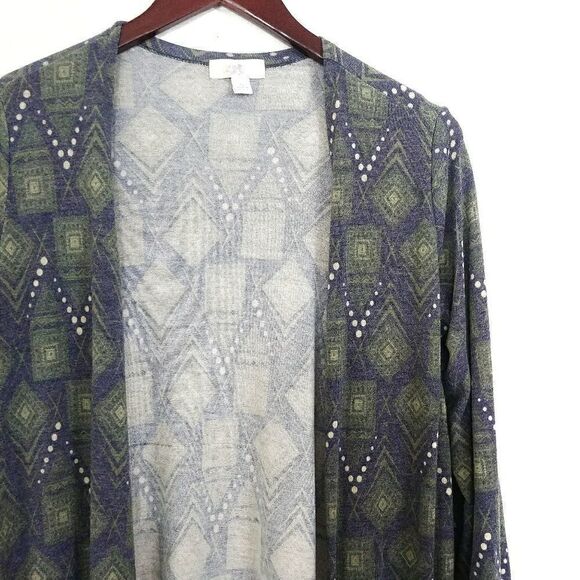 Lularoe Sarah Cardigan Blue Sweater Long Small - Picture 2 of 5